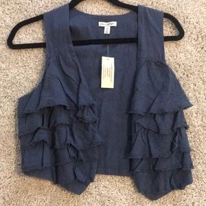 AMERICAN Eagle Vest in Denim Color